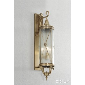 Maianbar Classic Outdoor Brass Wall Light Elegant Range Citilux