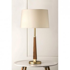 1000 Chaz Retro Bronze and Timber Table Lamp
