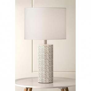 964 Richkid Patterned Ceramic Table Lamp