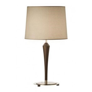 524 Vito - Wenge  Satin Nickel Table Lamp