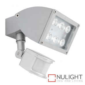 Zone 1 Light LED Exterior Floodlight with Sensor Silver MEC