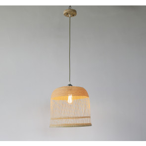 Ina Exclusive Woven Natural Timber Basket Pendant Light Citilux