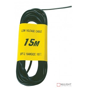 15M Pack 12V Garden Lighting Cable Bk ORI