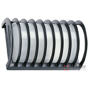 Cylinder Guarded Black Outdoor Light ORI
