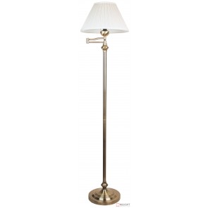 Swingley Floor Lamp Swing Arm Antique Brass ORI