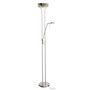 Alena Led Mother And Child Brushed Chrome Floor Lamp ORI