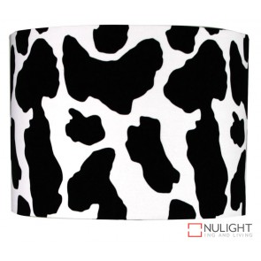 12-12-9 Cow Print Black On Wh Shade E27 ORI