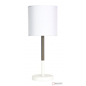 Corda Table Lamp White And Brass Complete ORI