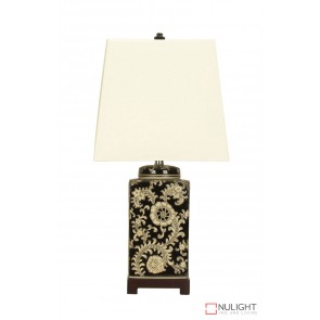 Shan Chinese Ceramic Table Lamp With Shade ORI