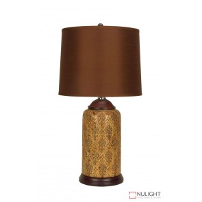 Hua Fleur-Di-Lis Ceramic Table Lamp With Shade ORI