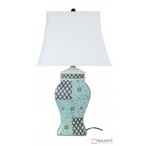 Fenfang Patchwork Ceramic Table Lamp With Shade ORI