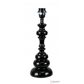Brae Table Lamp Base Only Gloss Black ORI