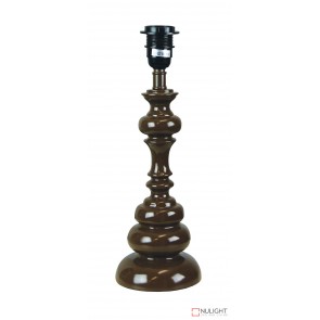 Brae Table Lamp Base Only Gloss Coffee ORI