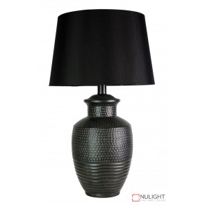 Attica Aged Black Complete Table Lamp ORI