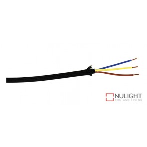 Cable Black Cloth Covered 3-Core Per Metre ORI