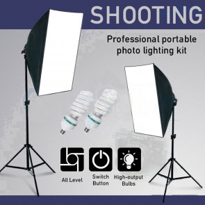 Photography Photo Softbox Studio Continuous Video Lighting Soft Box Light Kit AU