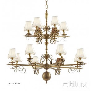 Revesby Classic European Style Brass Pendant Light Elegant Range Citilux
