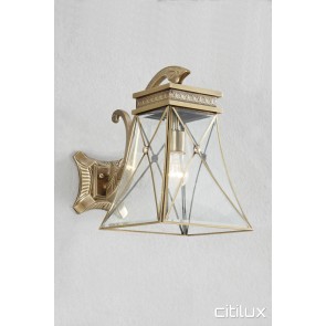 Rouse Hill Classic Outdoor Brass Wall Light Elegant Range Citilux