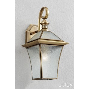Sans Souci Classic Outdoor Brass Wall Light Elegant Range Citilux