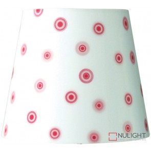 5-8-7 Gh 3D Dot Shade - White With Pink Dots B22 ORI