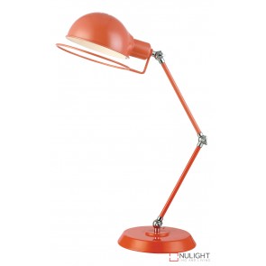 Jazz Desk Lamp Orange - Chrome ORI