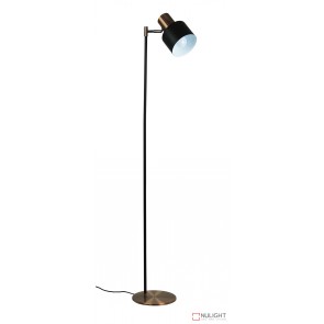 Ari Floor Lamp Black With Copper Head ORI