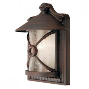 Chill Aluminium Outdoor Wall Lamp in Rustic Brown Smarlux Lighting