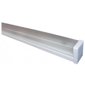 K12 Diffused Batten Two Lights Strip Light in Powder Coated Sunny Lighting