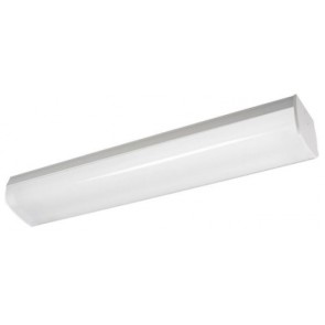 Vermont 1 Light Opal Diffused Batten Strip Light in Powder Coated Sunny Lighting