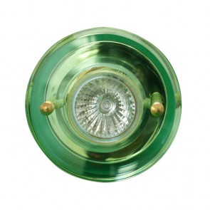 Decorative Two Tier Downlight with Acrylic Discs in Brass Tech Lights