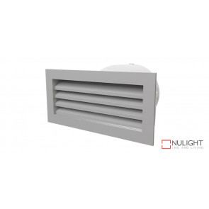 150mm Premium Exterior Aluminium Vent with duct adapter (fits standard brick size) VTA