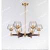Simple American All-Copper Wood Single-Tier Small Chandelier Citilux