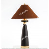Classic Hat Black Leather Table Lamp Citilux