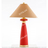 Classic Hat Red Leather Table Lamp Citilux