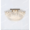 Modern Transparent Curved Glass Ceiling Lamp Chrome Citilux