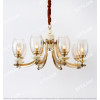 New Chinese All-Copper Cognac Medium Chandelier Citilux