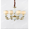 Chinese Style Copper White Lotus Large Chandelier Citilux
