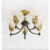 Copper Noble European Glass Lace Ceiling Lamp Citilux