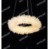 Natural Crystal Ring Crystal Pendant Light 600mm Citilux