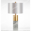 Modern Minimalist Rock Gray Marble Table Lamp Citilux