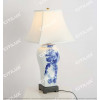 Chinese Art Ceramic Blue And White Table Lamp Citilux