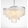 Modern Beautiful Frosted Glass Chandelier Large Citilux
