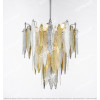 Modern Handmade Glass Gold And Silver Two-Color Chandelier Small Citilux