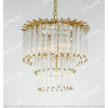 Simple American All-Copper Glass Rod Chandelier Small Citilux