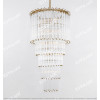 Simple American All-Copper Glass Rod Chandelier Large Citilux