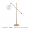 Full Copper Simple Head Transparent Glass Ball Floor Lamp Citilux