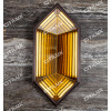 Gem-Shaped Amber Disc Shadow Wall Lamp Citilux