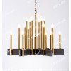 Modern Minimalist Row Candle Large Chandelier Citilux
