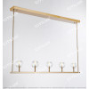 Simple Crystal Ball Long Single Row Chandelier Citilux