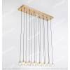 Simple Crystal Ball Long Double Row Chandelier Citilux